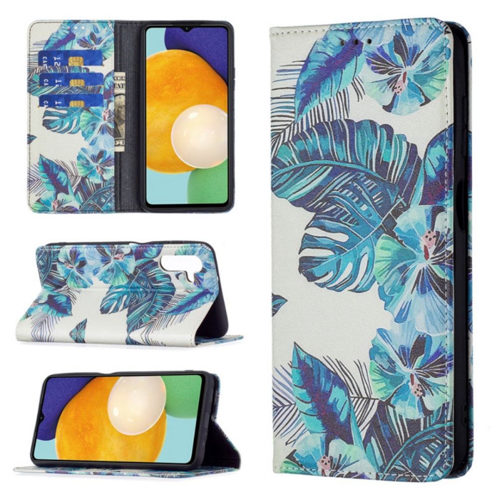 Schutzhülle Für Samsung Galaxy A13 5G Flip Case Blätter