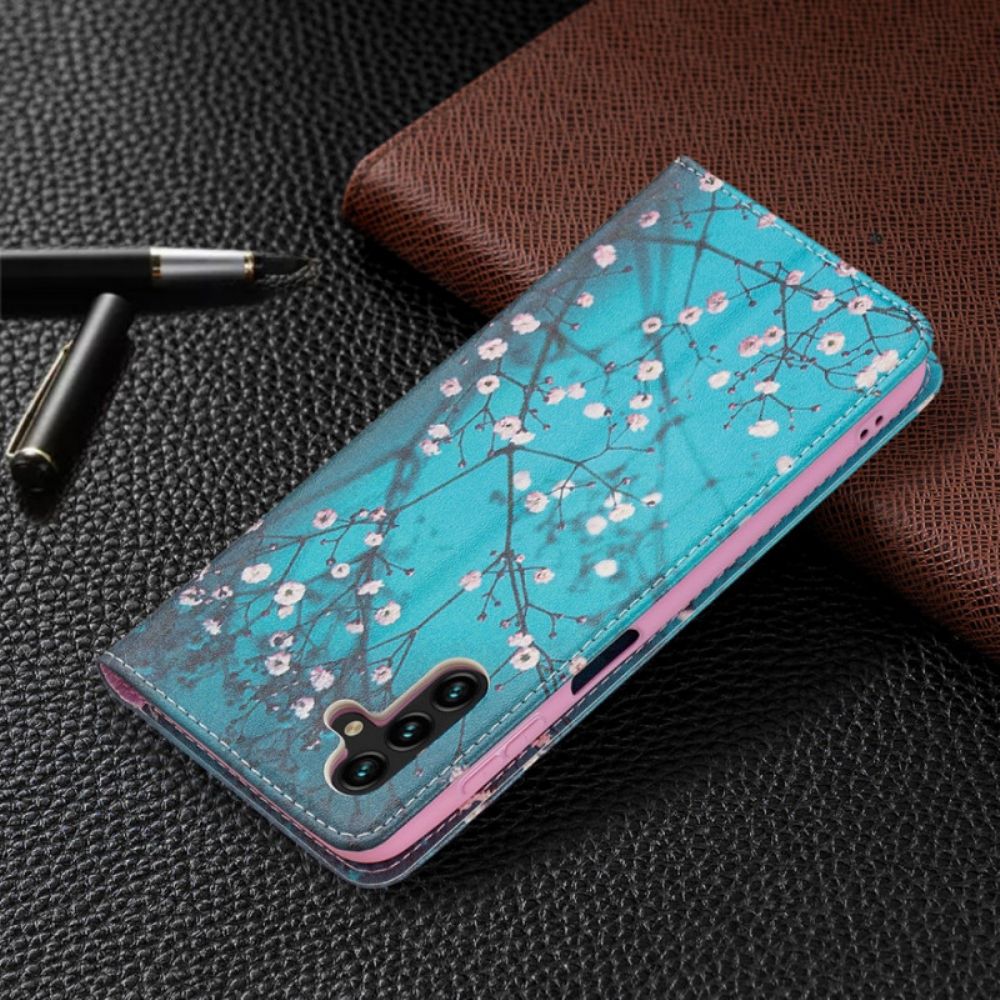 Schutzhülle Für Samsung Galaxy A13 5G Flip Case Blühende Zweige