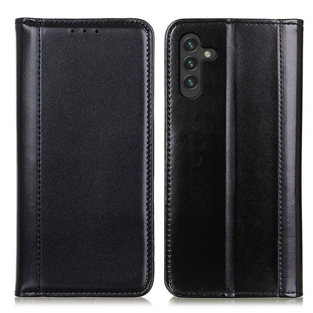 Schutzhülle Für Samsung Galaxy A13 5G Flip Case Glänzendes Spaltleder