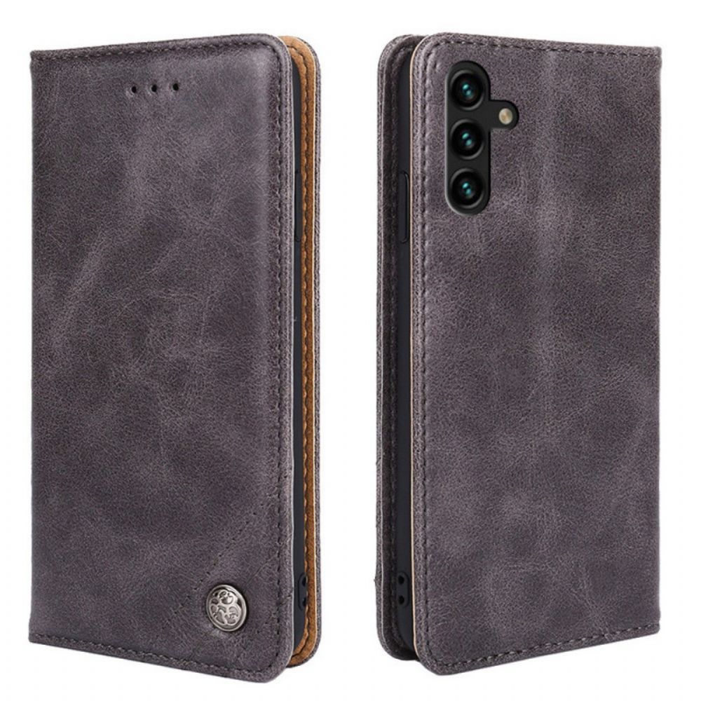 Schutzhülle Für Samsung Galaxy A13 5G Flip Case Lederoptik Mit Nieten