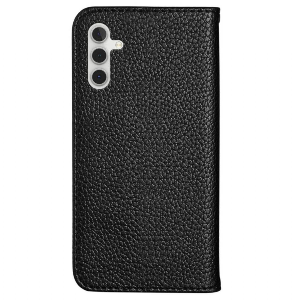 Schutzhülle Für Samsung Galaxy A13 5G Flip Case Ultraschickes Litschi-kunstleder