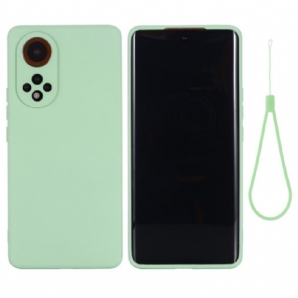 Hülle Für Huawei Nova 9 / Honor 50 Flüssigsilikon Mit Lanyard