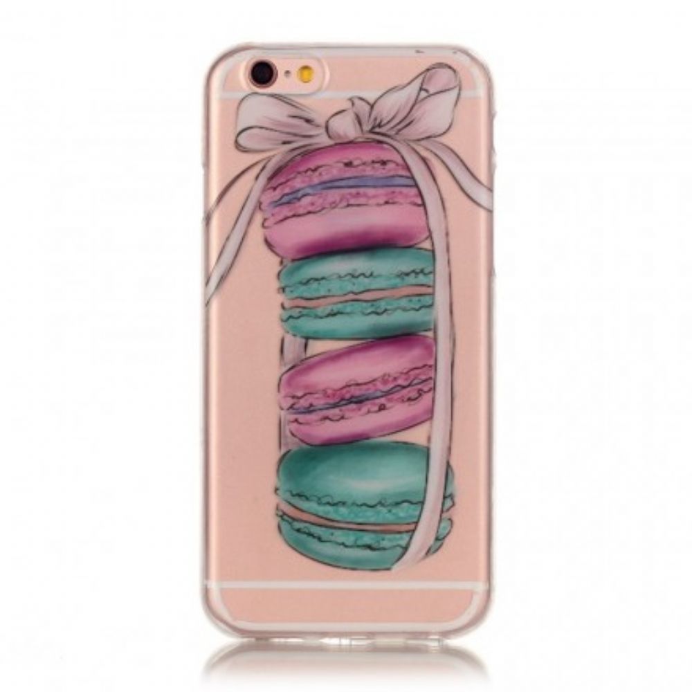 Handyhülle Für iPhone 6 / 6S Gourmet-macarons Transparent