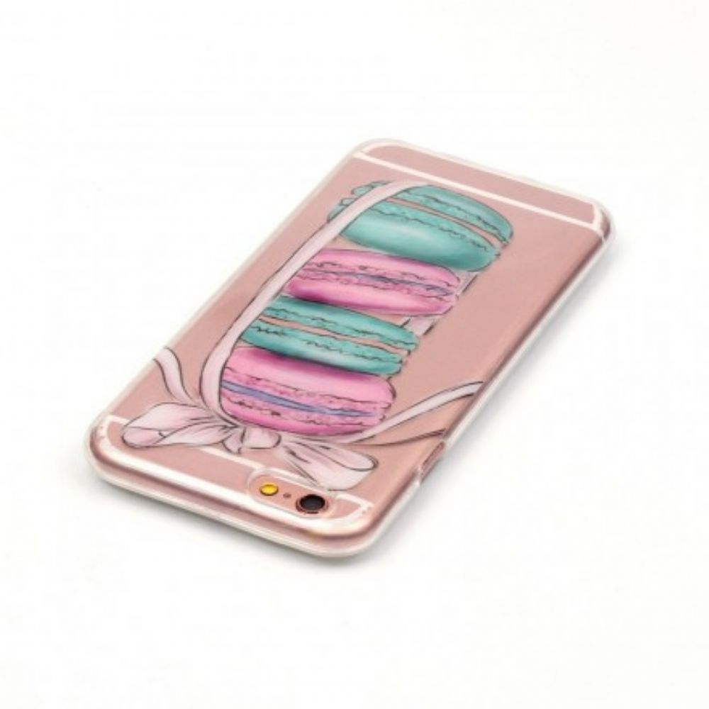 Handyhülle Für iPhone 6 / 6S Gourmet-macarons Transparent