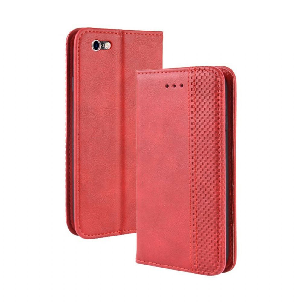 Schutzhülle Für iPhone 6 / 6S Flip Case Stilisierter Vintage-ledereffekt