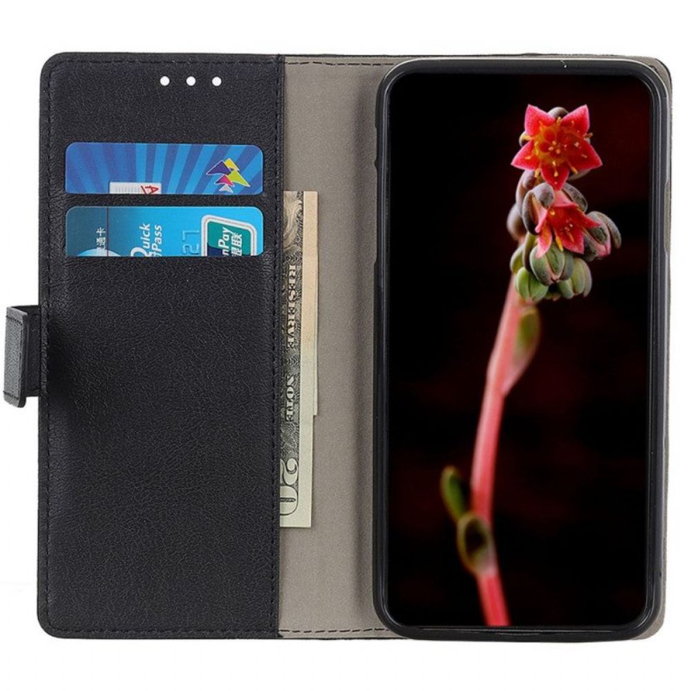 Flip Case Für Honor Magic 5 Lite Klassisches Kunstleder