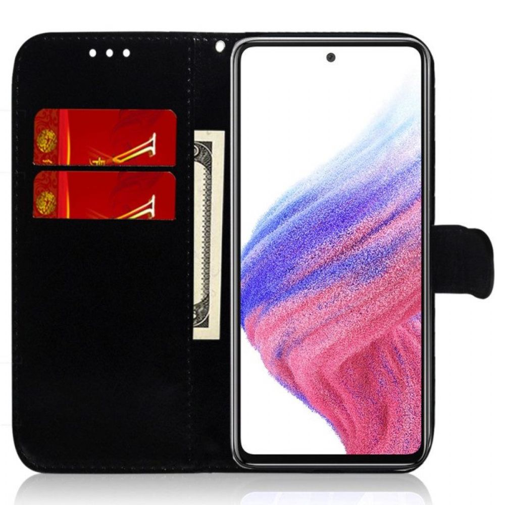 Flip Case Für Samsung Galaxy A14 / A14 5G Disco-stil