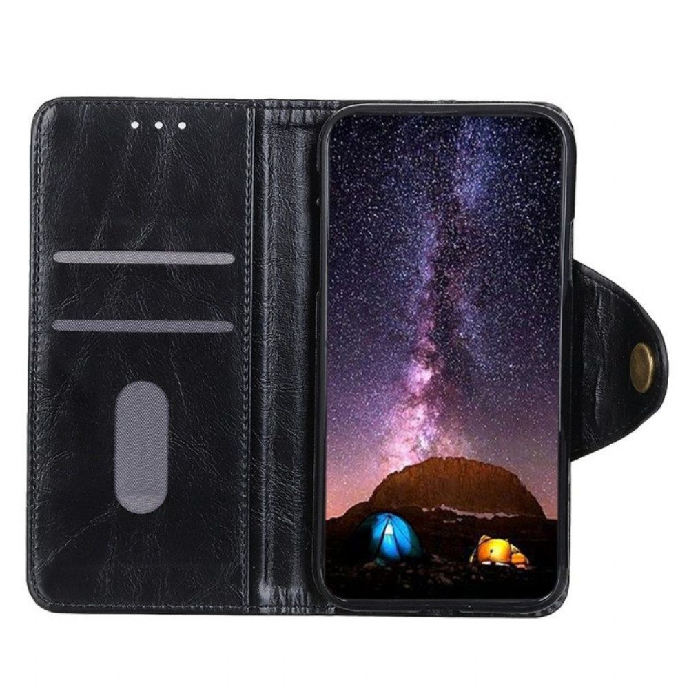 Flip Case Für Samsung Galaxy A14 / A14 5G Kunstleder Mit Knopf