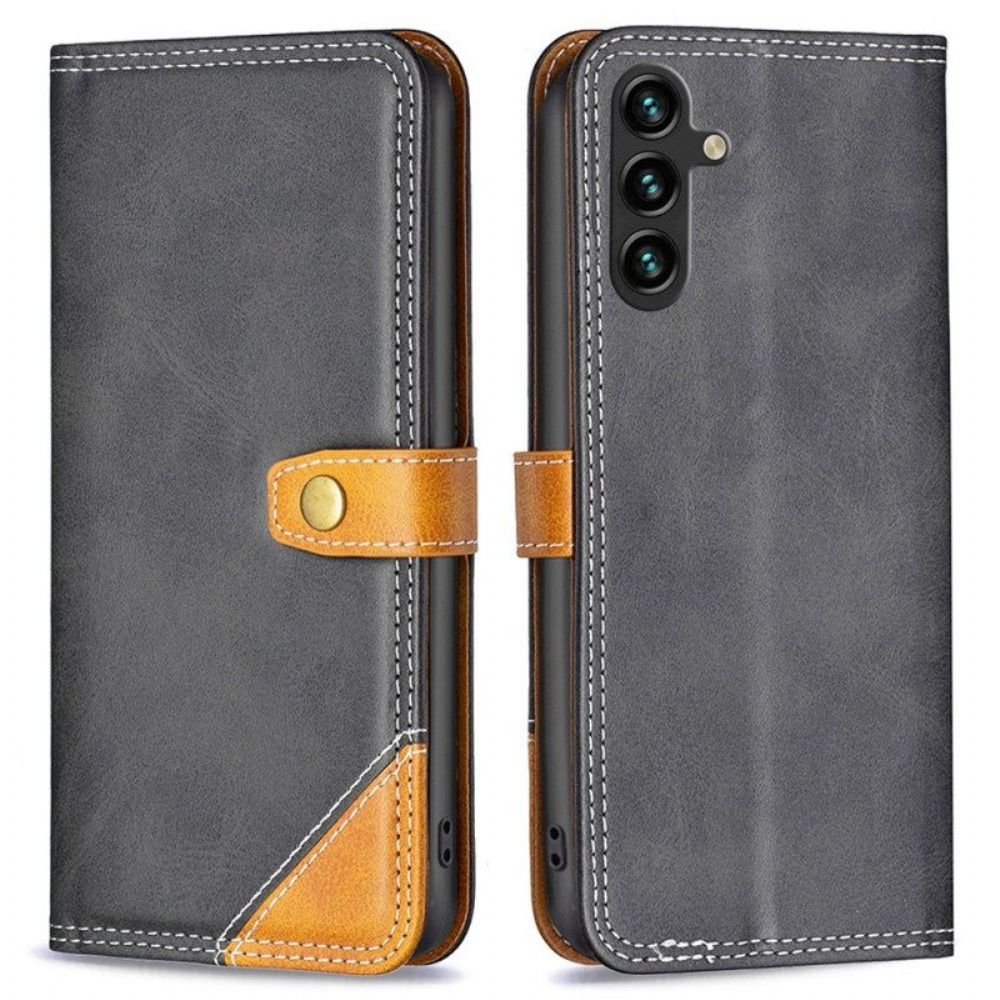 Flip Case Für Samsung Galaxy A14 / A14 5G Vintage Binfen Farbe