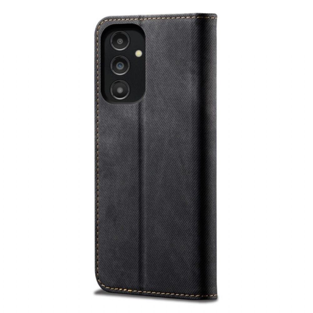 Schutzhülle Für Samsung Galaxy A14 / A14 5G Flip Case Denim-stoff