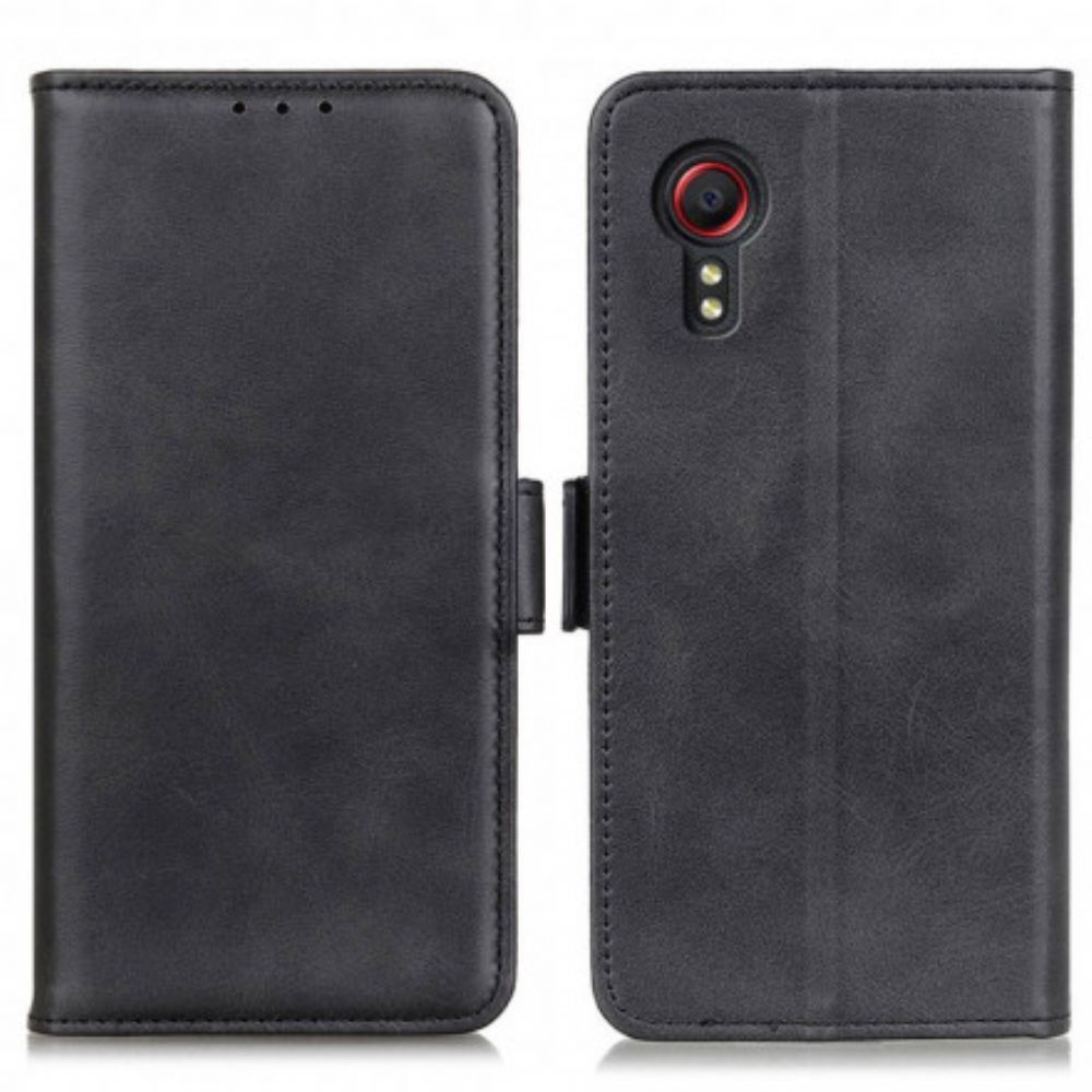 Flip Case Für Samsung Galaxy XCover 5 Flip Case Doppelklappe