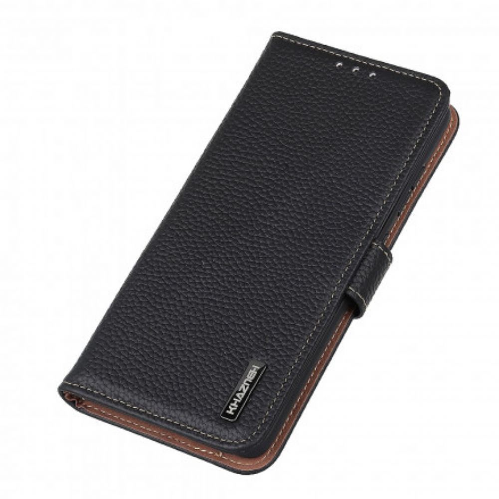 Flip Case Für Samsung Galaxy XCover 5 Litschi Khazneh Leder