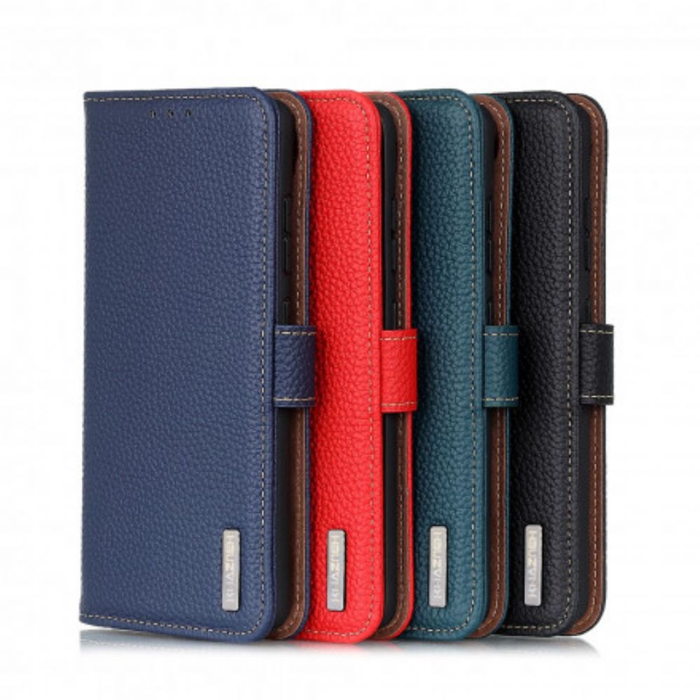 Flip Case Für Samsung Galaxy XCover 5 Litschi Khazneh Leder