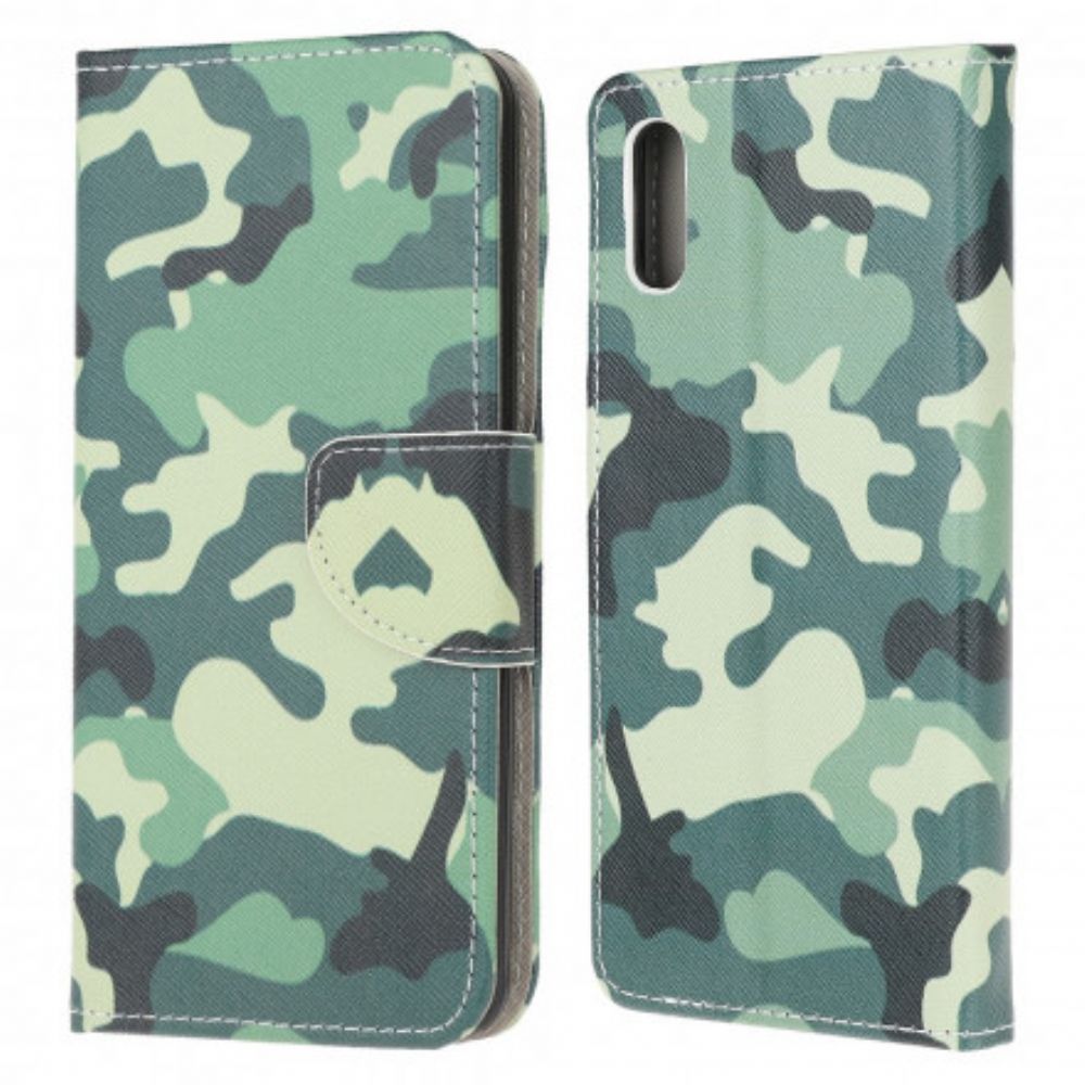 Flip Case Für Samsung Galaxy XCover 5 Militärische Tarnung