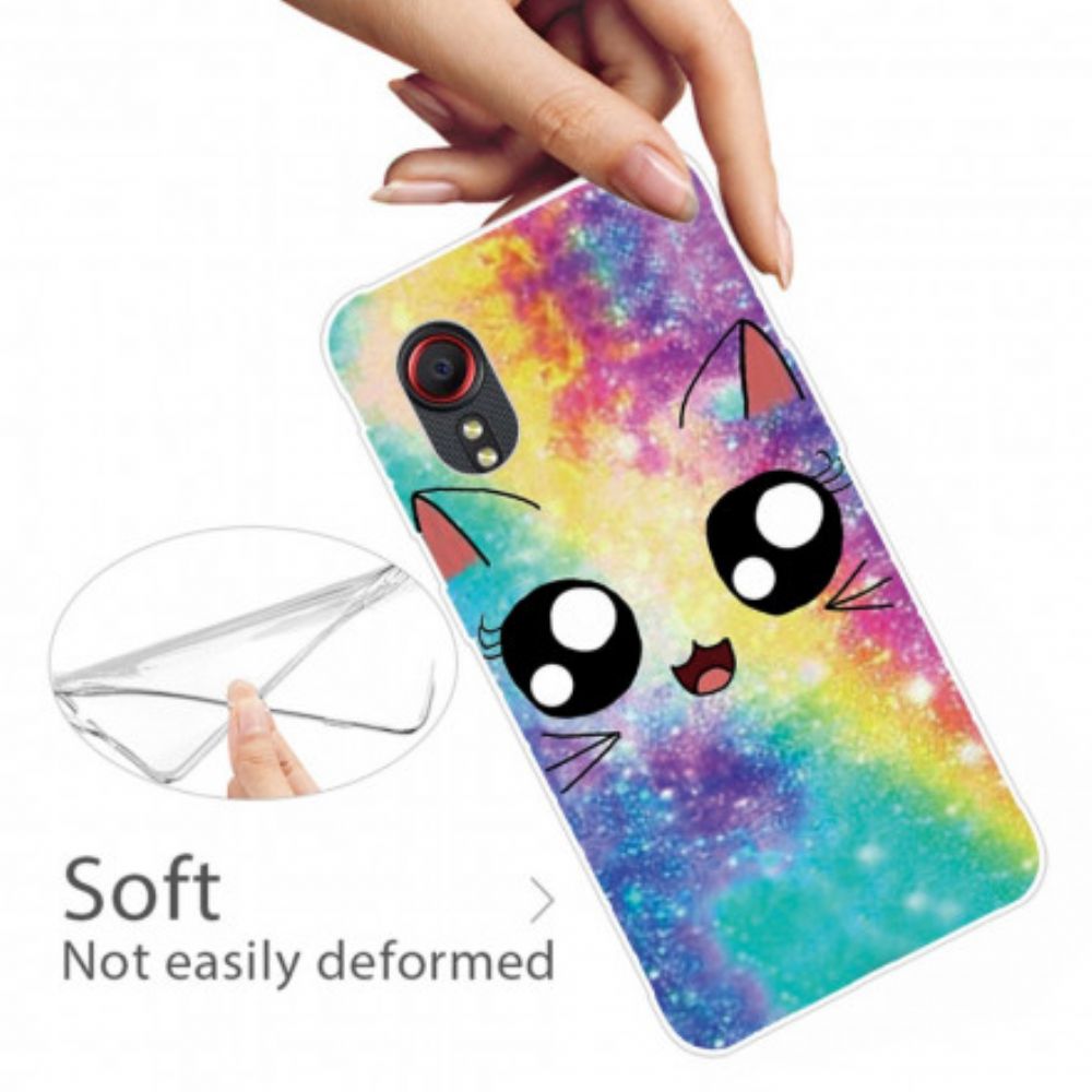 Handyhülle Für Samsung Galaxy XCover 5 Cartoon-katze