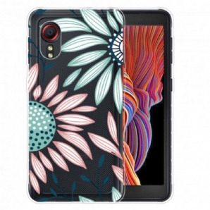 Handyhülle Für Samsung Galaxy XCover 5 Durchsichtige Blume