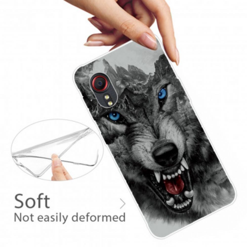 Handyhülle Für Samsung Galaxy XCover 5 Erhabener Wolf