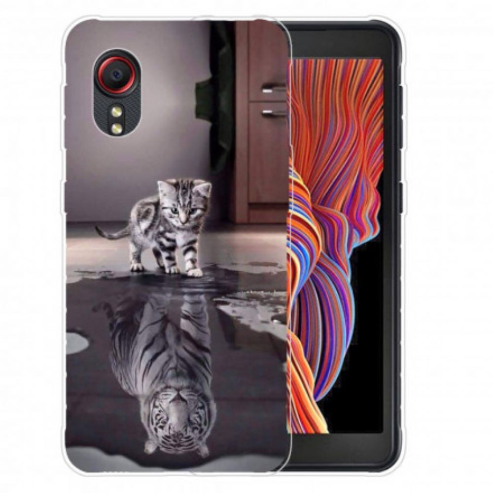 Handyhülle Für Samsung Galaxy XCover 5 Ernst Der Tiger