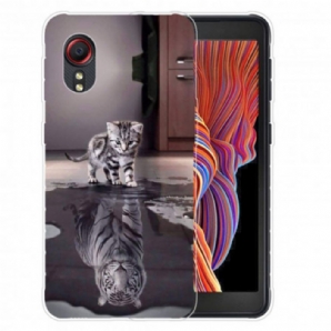 Handyhülle Für Samsung Galaxy XCover 5 Ernst Der Tiger