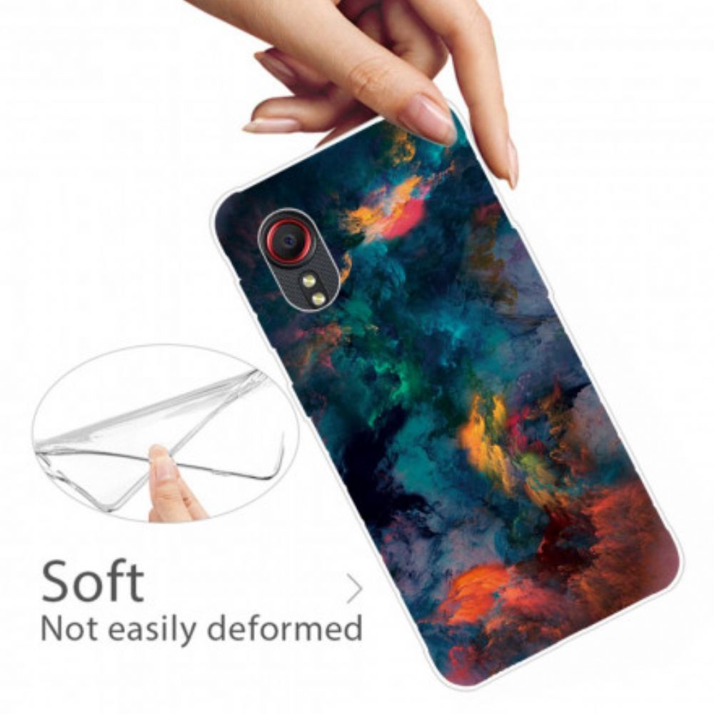 Handyhülle Für Samsung Galaxy XCover 5 Farbige Wolken