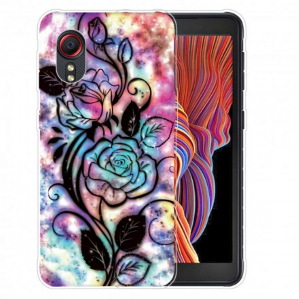 Hülle Für Samsung Galaxy XCover 5 Grafische Blume