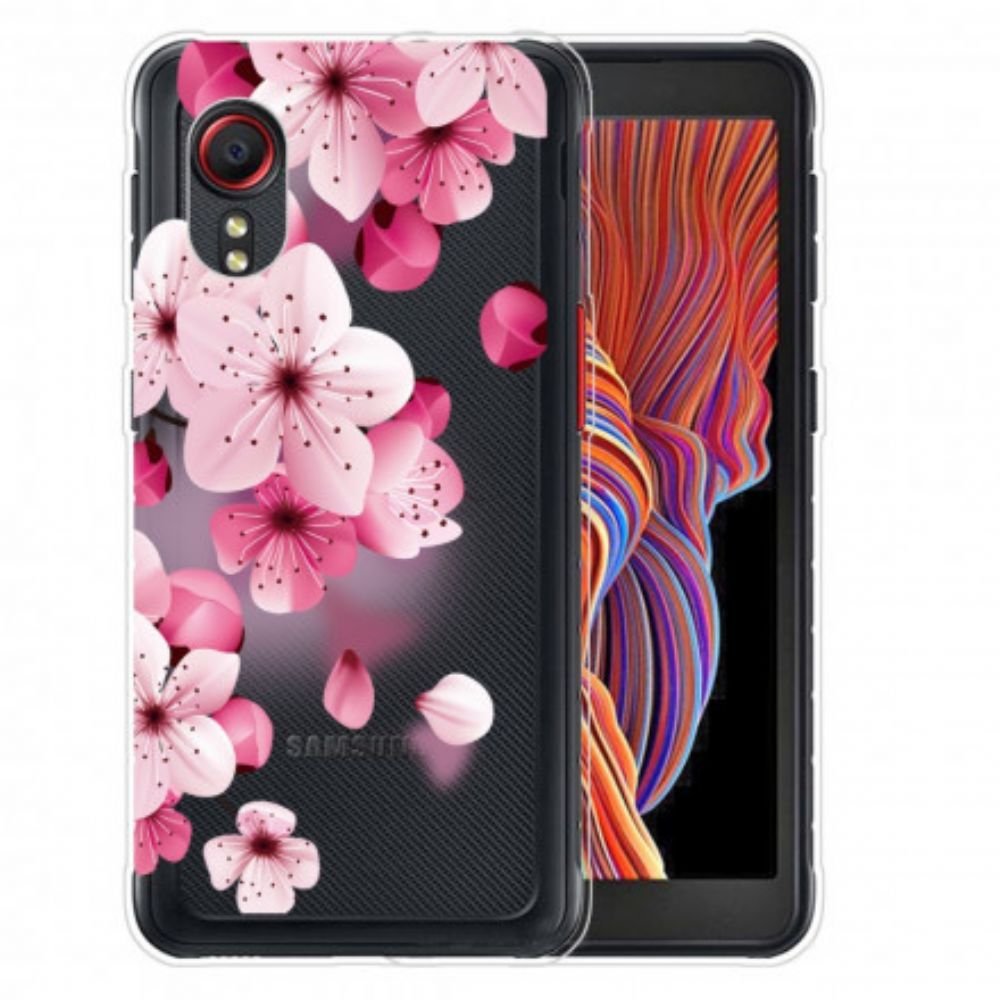 Hülle Für Samsung Galaxy XCover 5 Kleine Rosa Blumen