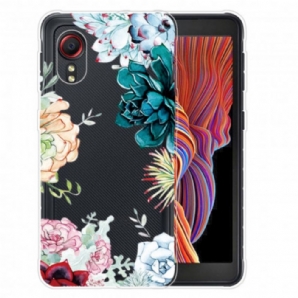 Hülle Für Samsung Galaxy XCover 5 Nahtlose Aquarellblumen