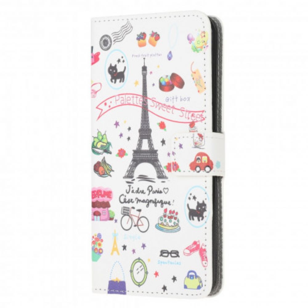 Lederhüllen Für Samsung Galaxy XCover 5 Ich Liebe Paris