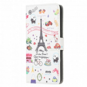 Lederhüllen Für Samsung Galaxy XCover 5 Ich Liebe Paris