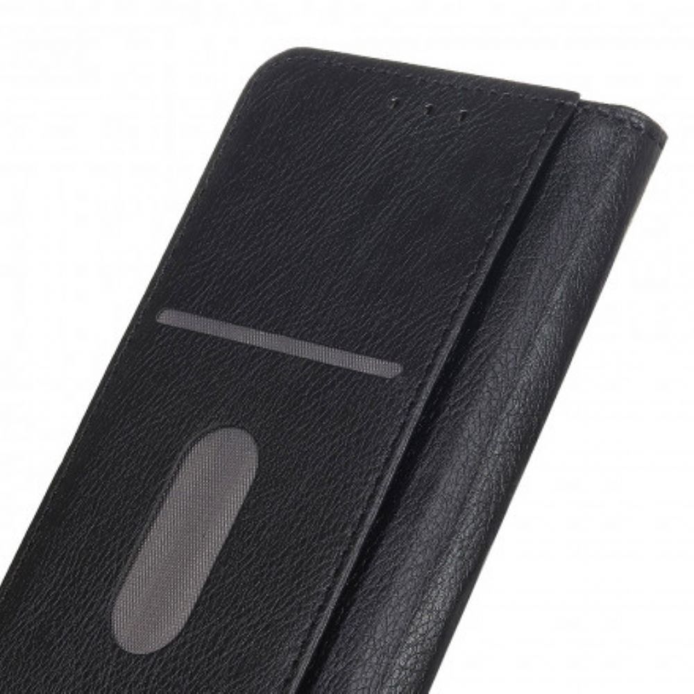 Schutzhülle Für Samsung Galaxy XCover 5 Flip Case Elegance Litschi-spaltleder