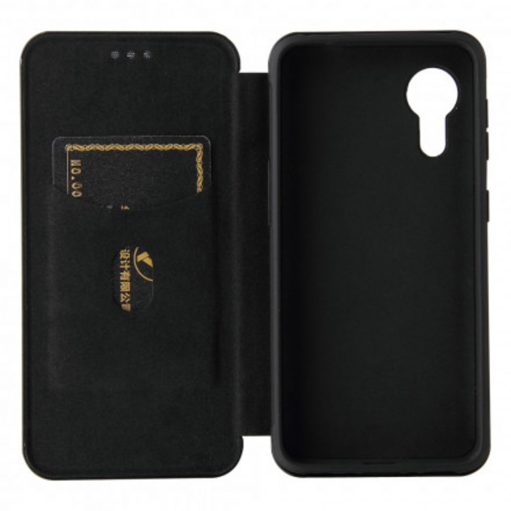 Schutzhülle Für Samsung Galaxy XCover 5 Flip Case Kohlefaser