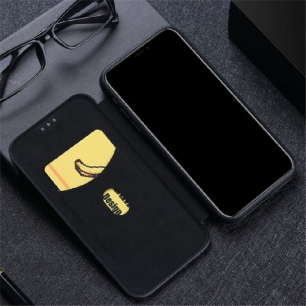 Schutzhülle Für Samsung Galaxy XCover 5 Flip Case Kohlefaser