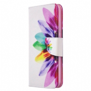 Flip Case Für Huawei P40 Lite E / Huawei Y7p Aquarell Blume