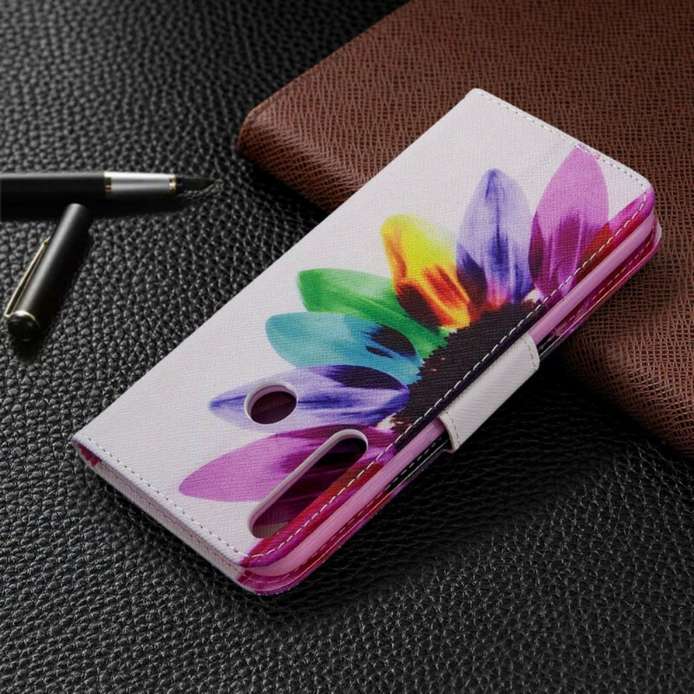 Flip Case Für Huawei P40 Lite E / Huawei Y7p Aquarell Blume