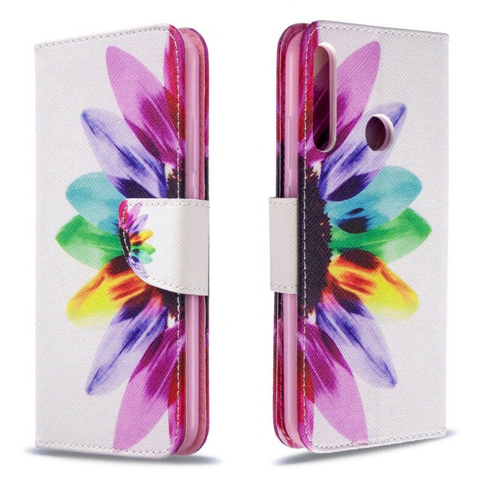 Flip Case Für Huawei P40 Lite E / Huawei Y7p Aquarell Blume