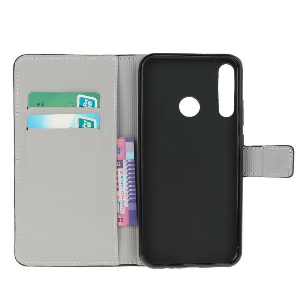 Flip Case Für Huawei P40 Lite E / Huawei Y7p Blauer Schmetterling