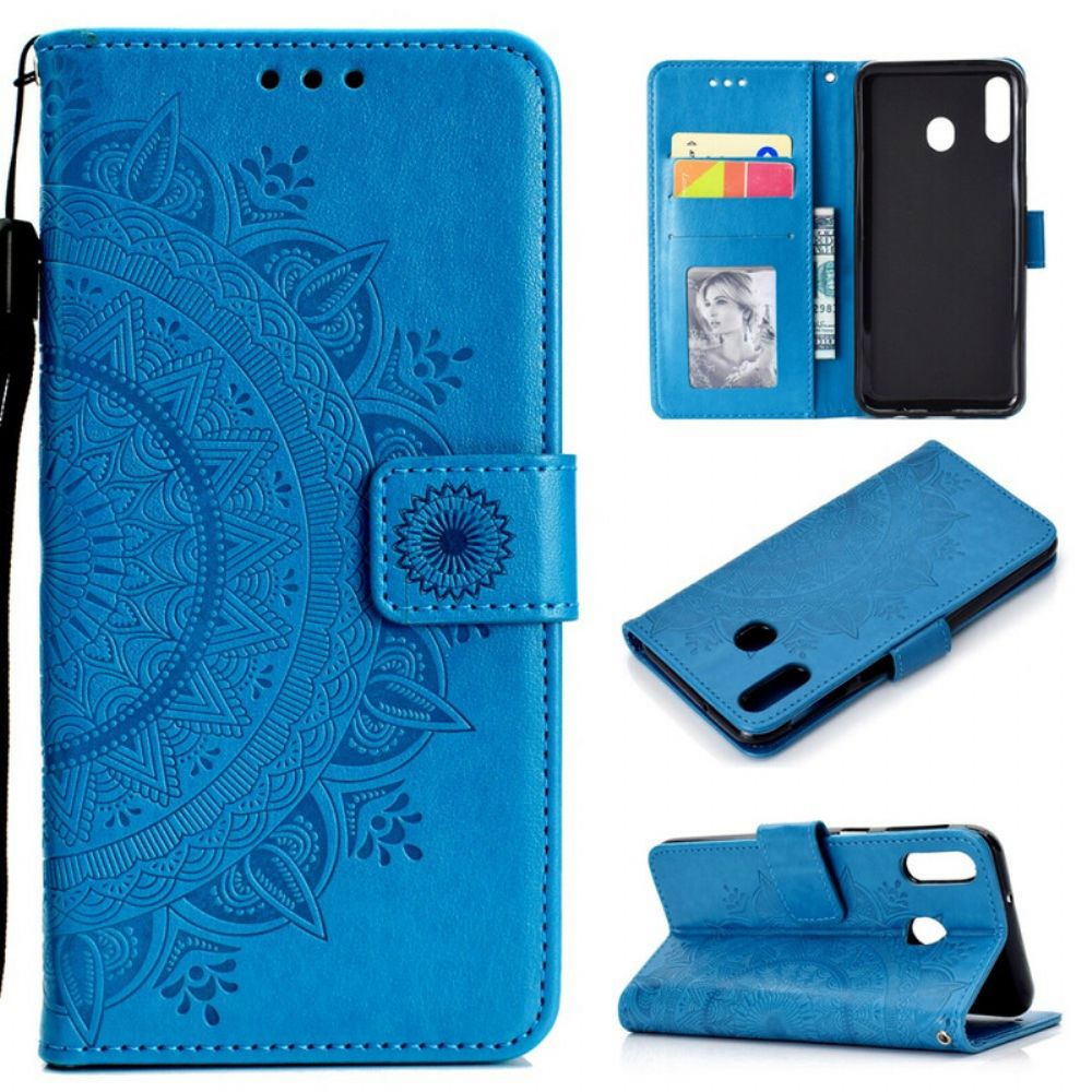 Flip Case Für Huawei P40 Lite E / Huawei Y7p Sonnen-mandala