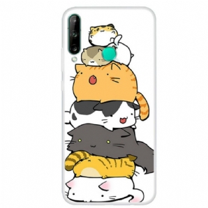 Hülle Für Huawei P40 Lite E / Huawei Y7p Haufen Cartoon-katzen