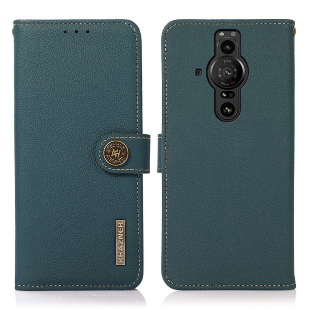 Flip Case Für Sony Xperia Pro-I Khazneh-leder