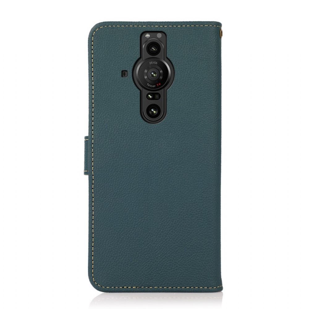 Flip Case Für Sony Xperia Pro-I Khazneh-leder