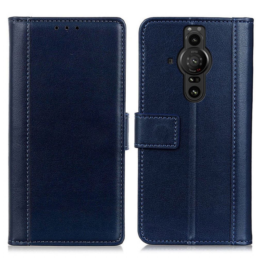 Flip Case Für Sony Xperia Pro-I Leder-stil