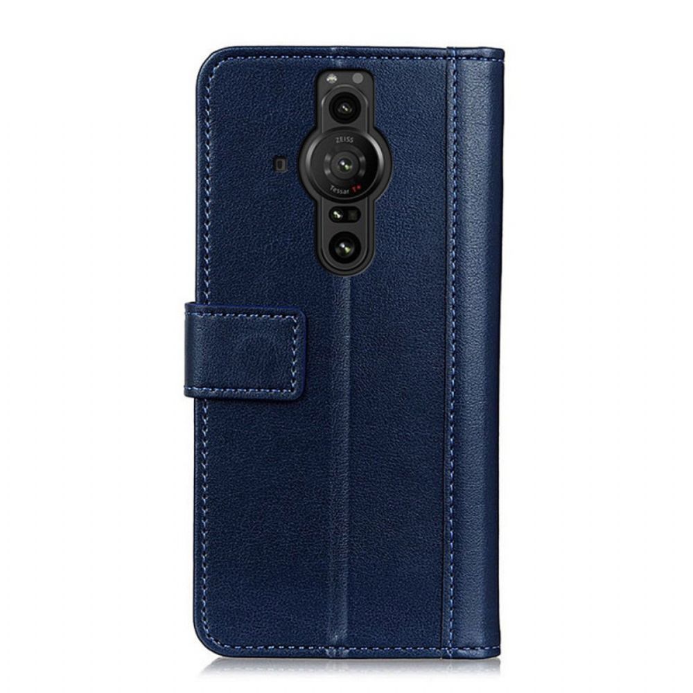 Flip Case Für Sony Xperia Pro-I Leder-stil