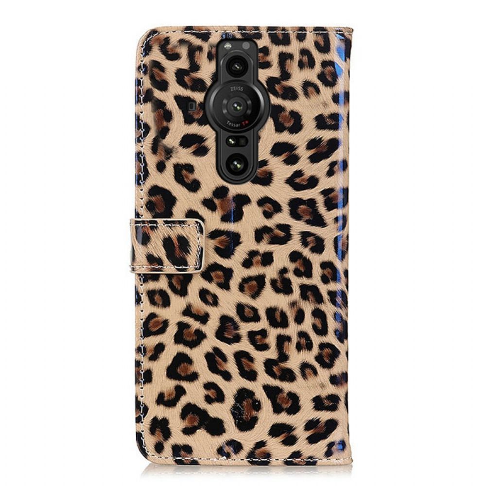 Flip Case Für Sony Xperia Pro-I Leopard