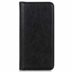 Schutzhülle Für Sony Xperia Pro-I Flip Case Elegance Litschi-spaltleder