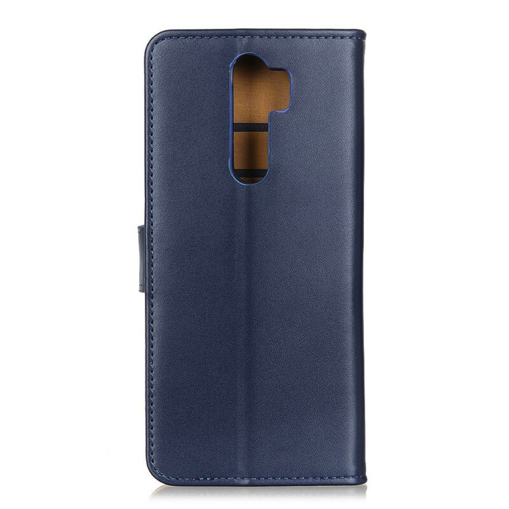 Flip Case Für Xiaomi Redmi 9 Einfaches Kunstleder