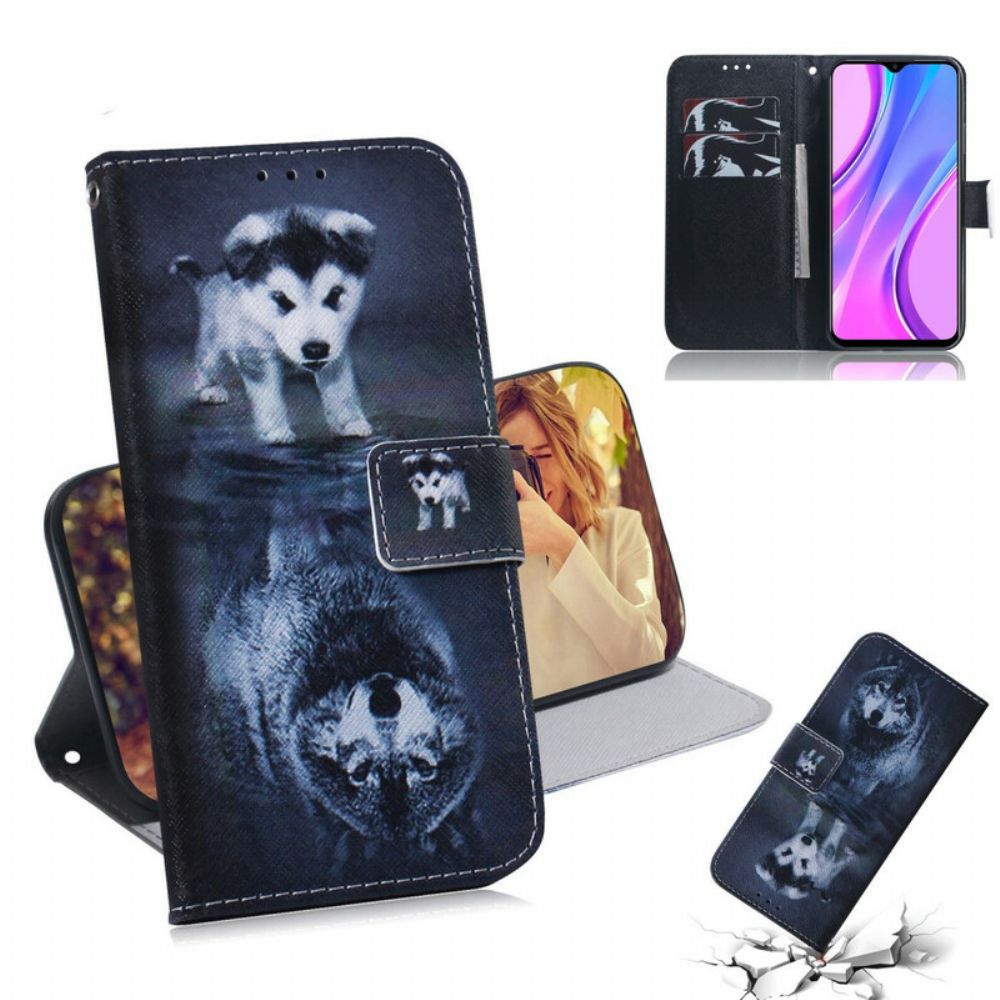 Flip Case Für Xiaomi Redmi 9 Ernesto Der Wolf