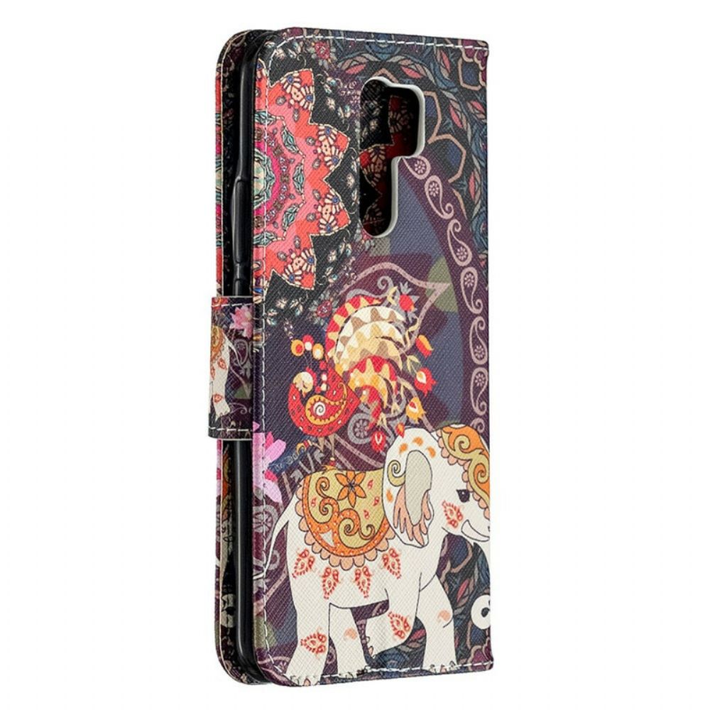 Flip Case Für Xiaomi Redmi 9 Indische Elefanten