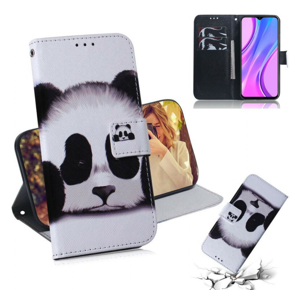 Flip Case Für Xiaomi Redmi 9 Pandagesicht