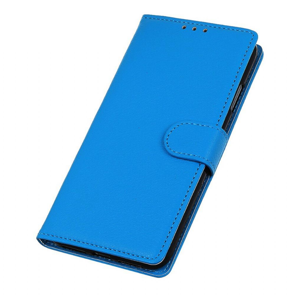 Flip Case Für Xiaomi Redmi 9 Premium Litschi-leder-effekt