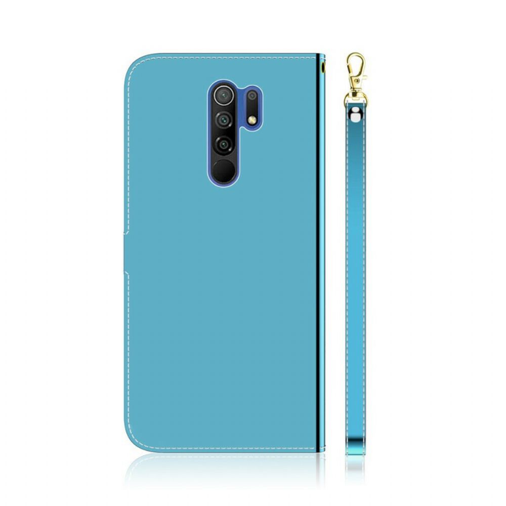 Flip Case Für Xiaomi Redmi 9 Spiegel Mit Kunstlederbezug